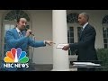 ‘Hamilton’ Creator Lin-Manuel Miranda Freestyle Raps With President Obama | NBC News