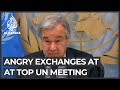 World in disarray: Angry exchanges at top UN meeting on COVID-19