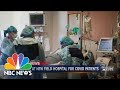 Massachusetts Field Hospital Begins To Receive Covid Patients | NBC Nightly News