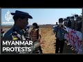 Myanmar police join protest movement