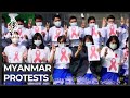 Tens of thousands protest Myanmar coup, internet blackout eased