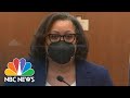 Judge Warns Woman Who Took Photo Inside Chauvin Trial Courtroom About Camera Rules | NBC News NOW