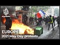 France: Scuffles and arrests in Paris as thousands mark May Day