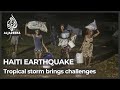 Flood warnings in Haiti as tropical storm follows earthquake