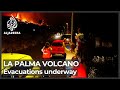 Thousands evacuated after volcano erupts on Spain’s Canary Island
