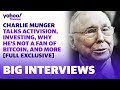 Charlie Munger talks Activision, investing, Russia and why he's not a fan of bitcoin and more