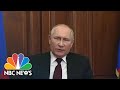 Putin Addresses Russia On National TV About Ukraine Crisis