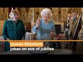 ‘I don’t matter’ jokes Britain’s Queen Elizabeth as she cuts jubilee cake | AJ #shorts