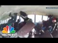 Watch: Video Shows Inside Of School Bus After Being Hit By Speeding Car