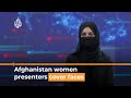 Afghan women TV presenters forced to cover faces I AJ #shorts