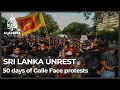 Sri Lanka protests: Demonstrators mark 50 days of struggle