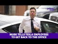 Elon Musk tells Tesla employees that remote work is no longer acceptable