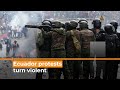 Indigenous-led protests in Ecuador against fuel hikes I AJ #shorts