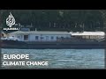 Europe’s Rhine River levels plummeting, hampering shipping