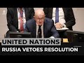 Russia vetoes UN resolution on Ukraine annexation, China abstains