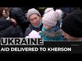 Aid arrives in Kherson: Train brings supplies after city retaken