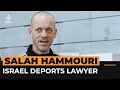 Rights lawyer Hammouri says his deportation by Israel is racist | AJ #shorts