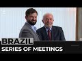 Lula's first day: Brazilian president meets with world leaders