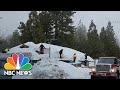 Californians stranded in snow after relentless winter storms