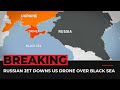 Ukraine war: US claims Russia downs drone over Black Sea