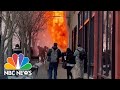 Video shows fiery explosion during deadly blaze in Buffalo, New York