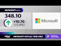 Microsoft stock closes at all-time high, 6th straight day of gains