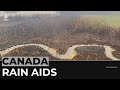 Rain helping to contain wildfires in Quebec