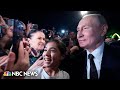 Russian TV shows Putin mobbed by residents of Derbent