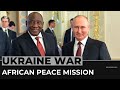 War in Ukraine must stop, South Africa’s Ramaphosa tells Putin