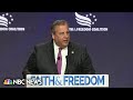 ‘You can boo all you want’: Christie gets crowd reaction for criticizing Trump
