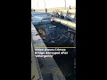 Video shows Crimea bridge damaged after ‘emergency’ | AJ #shorts