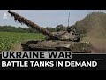 Battle tanks play a key role in Ukraine’s counteroffensive advance