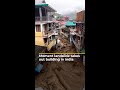 Moment landslide takes out building in India | AJ #shorts