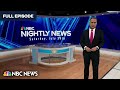 Nightly News Full Broadcast - July 29