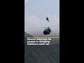 Rescue attempts for people in dangling Pakistan cable car | AJ #shorts