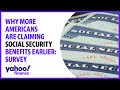 Why more Americans are claiming Social Security benefits earlier: Survey
