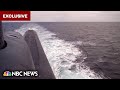 Exclusive access during a U.S. Navy submarine’s nuclear missile test