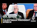 Palestinian president says, ‘We will remain on our land’