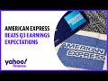 American Express beats Q3 earnings expectations