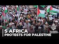 Gaza war: South Africans hold pro-Palestinian protests