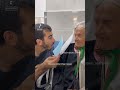 Heartwarming interaction between Palestinian man and an elderly woman