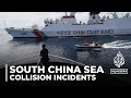 Philippines, China trade blame over collisions in contested South China Sea