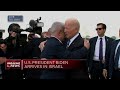 U.S. President Joe Biden arrives in Israel