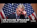 US House Speaker McCarthy removed from role in unprecedented vote