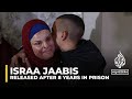 Female Palestinian prisoner Israa Jaabis among prisoners released on Sunday