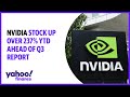 Nvidia stock up over 237% YTD ahead of Q3 report