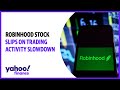 Robinhood stock down 10% after reporting a slowdown in trading activity in Q3