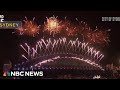 Dazzling displays and celebrations roll out around the world to ring in new year