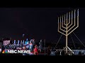Lighting of national menorah marks start of Hanukkah