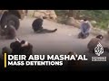 Mass detentions in the occupied west bank